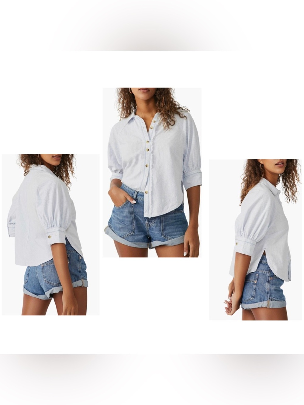 Ellie Stripe Button-Up Shirt